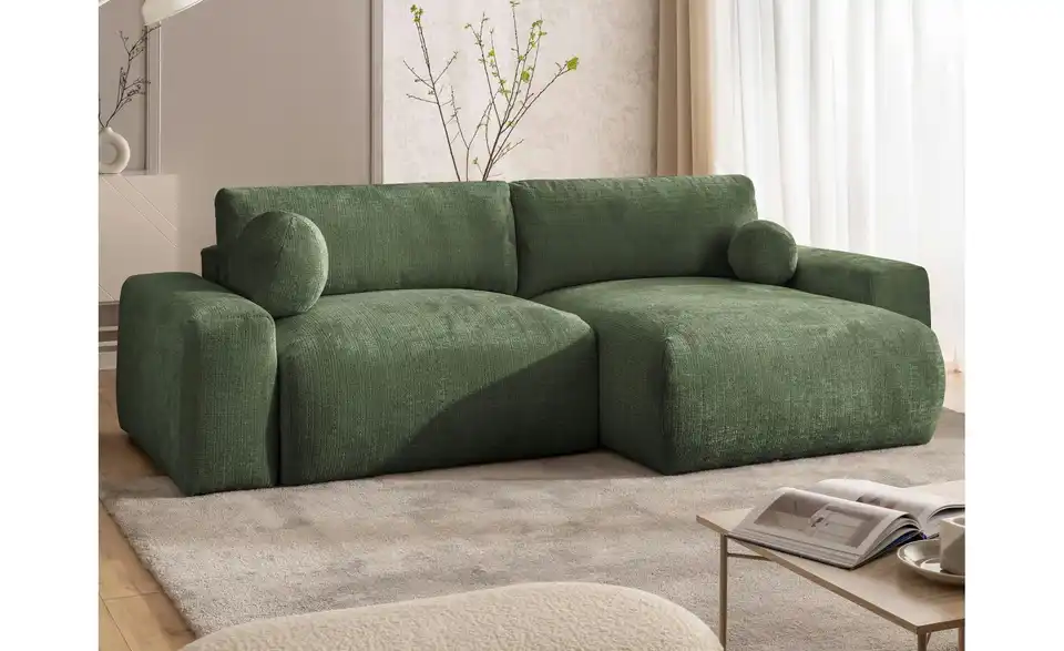 S-STYLE Ecksofa Puffy mit Schlaffunktion, in Wohnsituation