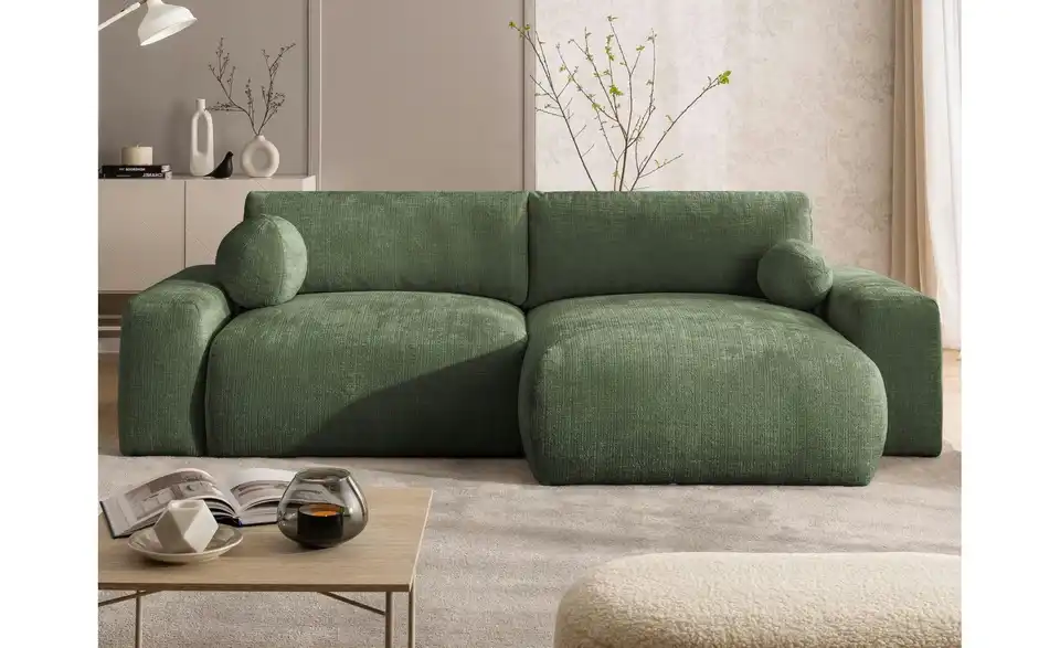 S-STYLE Ecksofa Puffy mit Schlaffunktion, in Wohnsituation