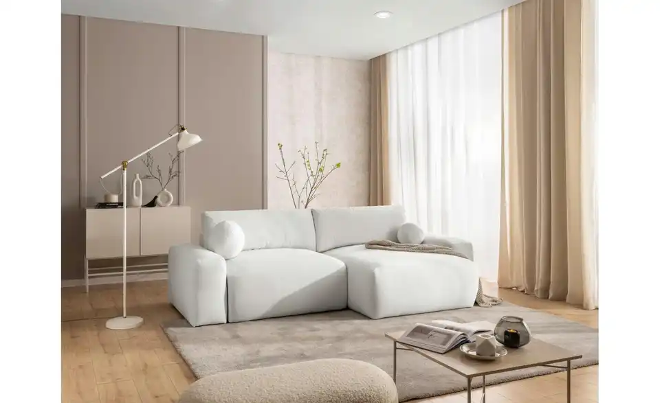 S-STYLE Ecksofa Puffy mit Schlaffunktion, in Wohnsituation