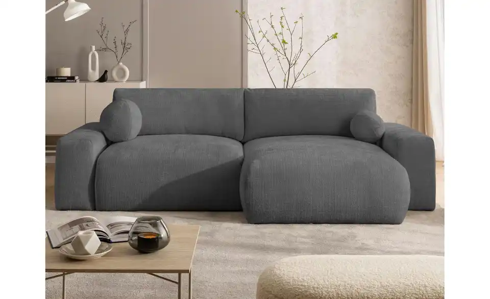S-STYLE Ecksofa Puffy mit Schlaffunktion, in Wohnsituation