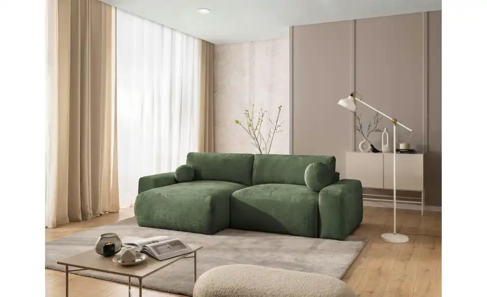 S-STYLE Ecksofa Puffy mit Schlaffunktion, in Wohnsituation