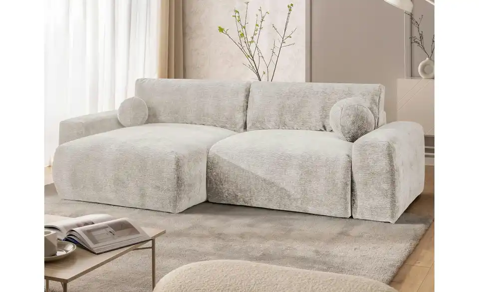 S-STYLE Ecksofa Puffy mit Schlaffunktion, in Wohnsituation