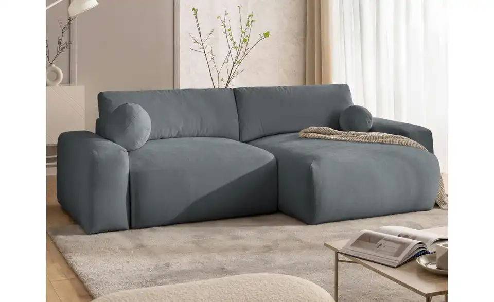 S-STYLE Ecksofa Puffy mit Schlaffunktion, in Wohnsituation