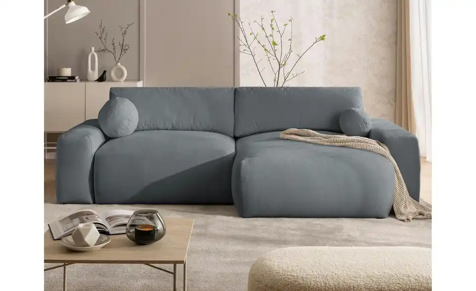 S-STYLE Ecksofa Puffy mit Schlaffunktion, in Wohnsituation
