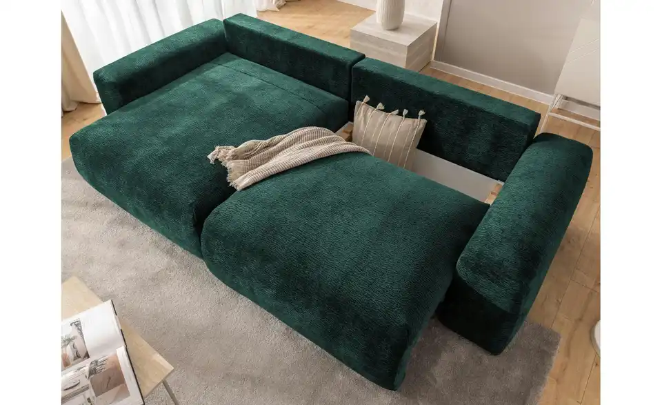 S-STYLE Ecksofa Puffy mit Schlaffunktion, in Wohnsituation