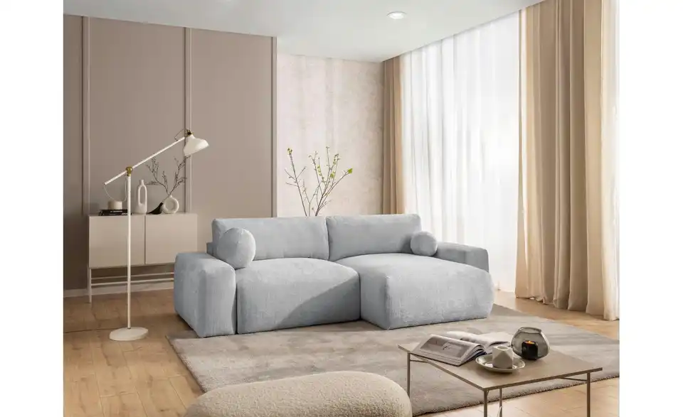 S-STYLE Ecksofa Puffy mit Schlaffunktion, in Wohnsituation