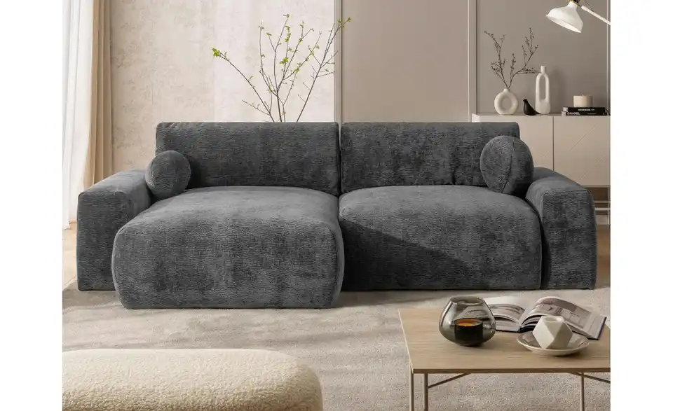 S-STYLE Ecksofa Puffy mit Schlaffunktion, in Wohnsituation