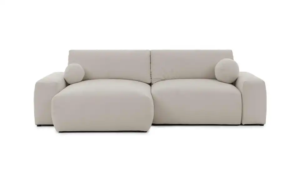 S-STYLE Ecksofa Puffy mit Schlaffunktion, Frontansicht
