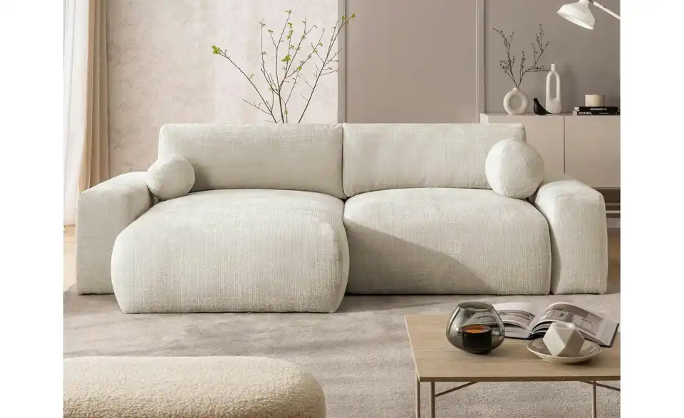 S-STYLE Ecksofa Puffy mit Schlaffunktion, in Wohnsituation