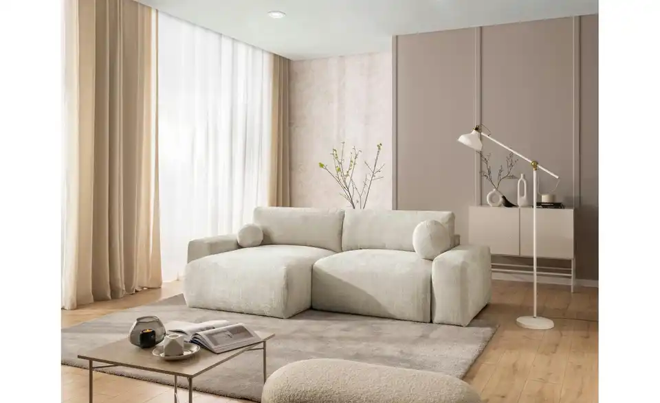 S-STYLE Ecksofa Puffy mit Schlaffunktion, in Wohnsituation