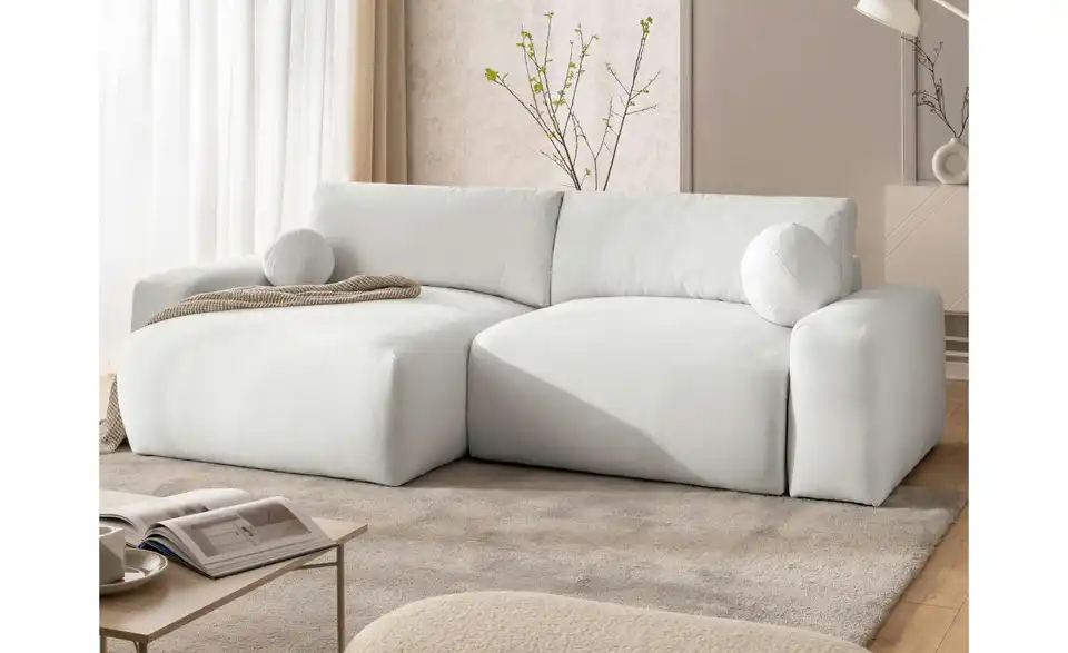S-STYLE Ecksofa Puffy mit Schlaffunktion, in Wohnsituation