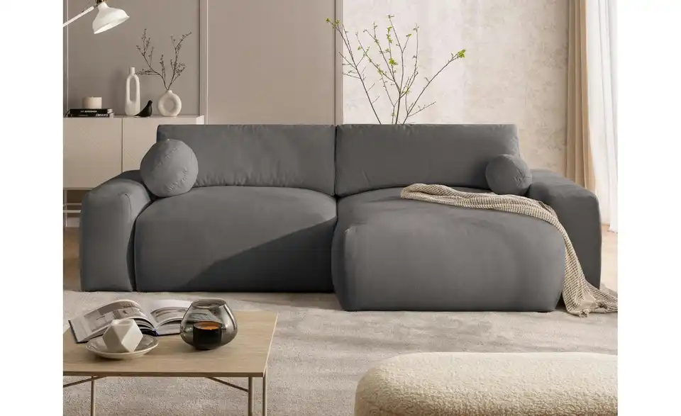 S-STYLE Ecksofa Puffy mit Schlaffunktion, in Wohnsituation