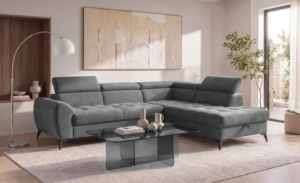 switch Ecksofa Deen mit Schlaffunktion, in Wohnsituation