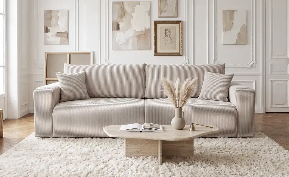 Big Sofa Piano mit Schlaffunktion, in Wohnsituation