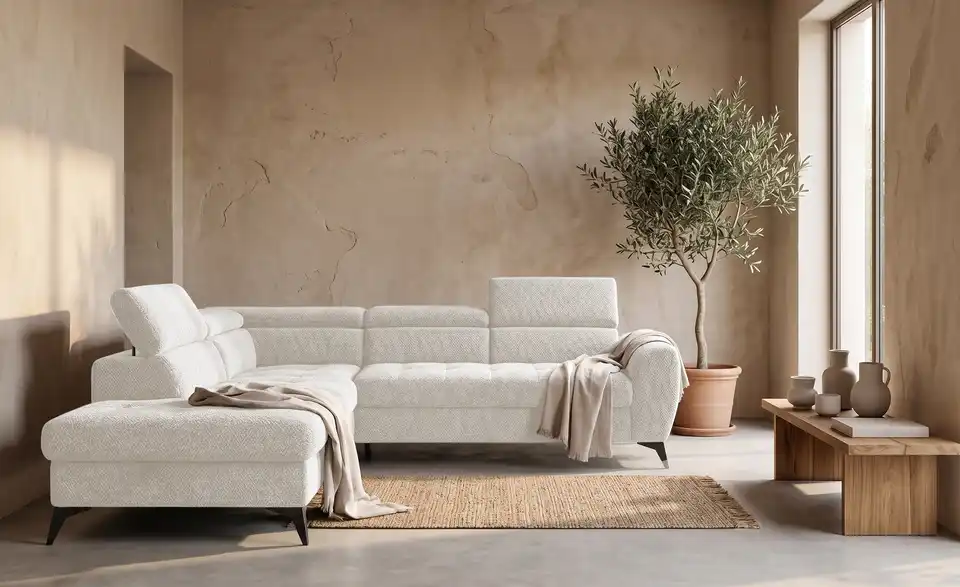 switch Ecksofa Deen mit Schlaffunktion, in Wohnsituation