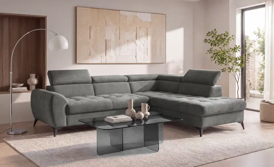 switch Ecksofa Deen mit Schlaffunktion, in Wohnsituation