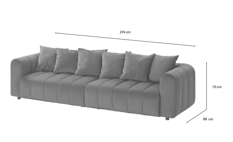 Big Sofa Maila, Bemaßung