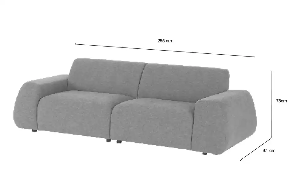 Höffner Selection Big Sofa Alea, Bemaßung