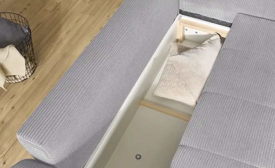 bobb Ecksofa Soumia in kuscheligem Cordstoff, Detailansicht