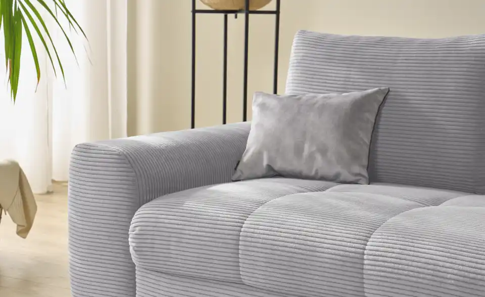 bobb Ecksofa Soumia in kuscheligem Cordstoff, Detailansicht