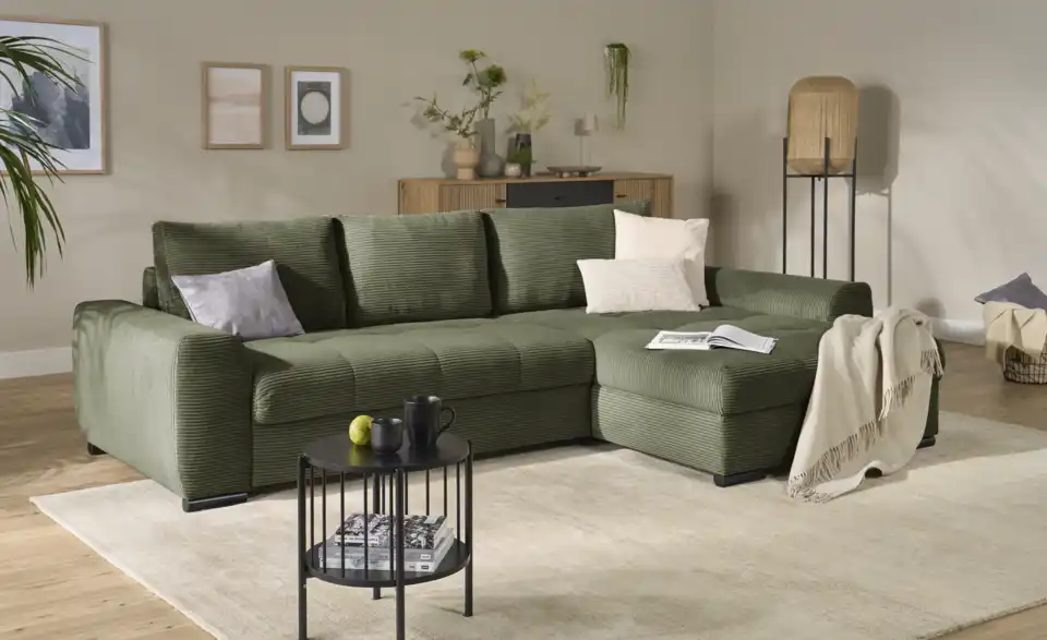 bobb Ecksofa Soumia in kuscheligem Cordstoff, Perspektive