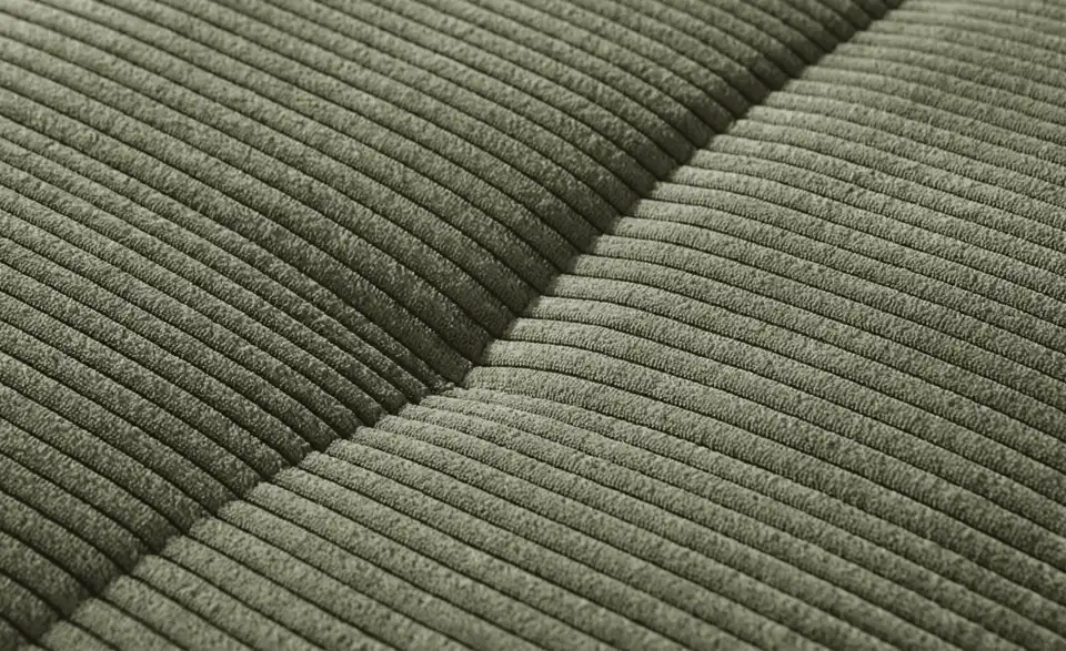 bobb Ecksofa Soumia in kuscheligem Cordstoff, Naht