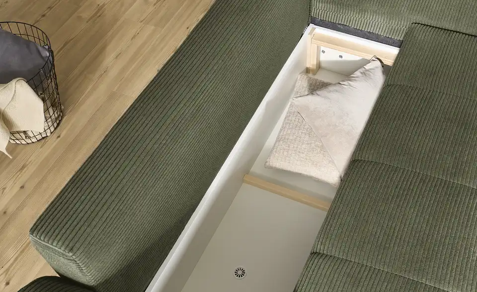 bobb Ecksofa Soumia in kuscheligem Cordstoff, Detailansicht
