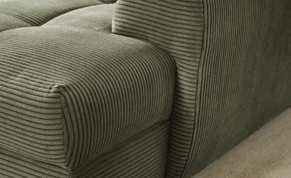 bobb Ecksofa Soumia in kuscheligem Cordstoff, Detailansicht