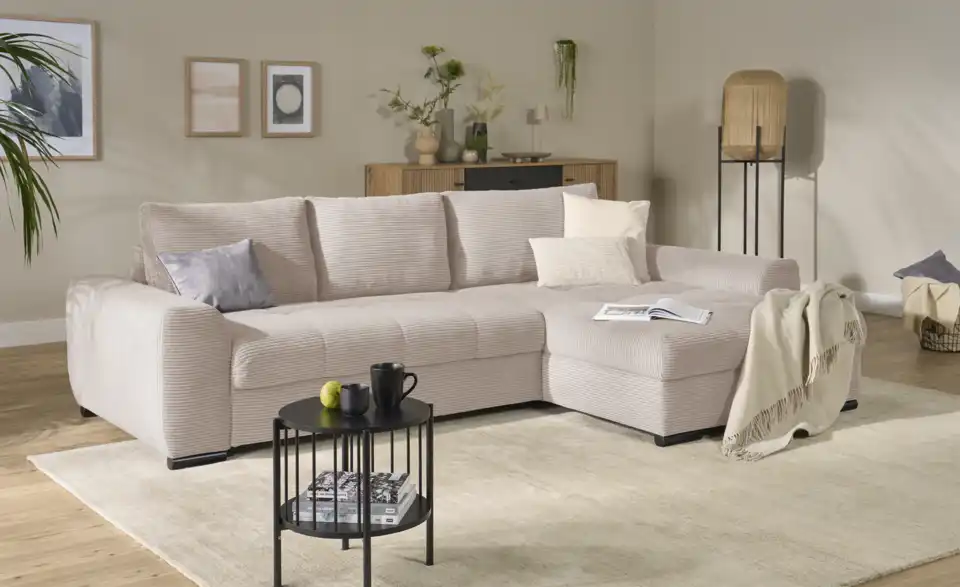bobb Ecksofa Soumia in kuscheligem Cordstoff, Perspektive