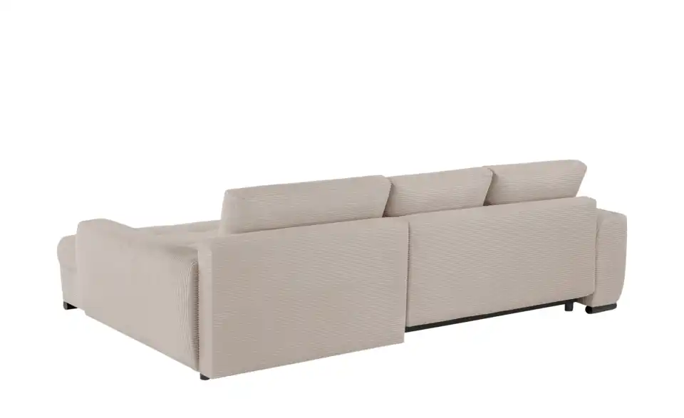 bobb Ecksofa Soumia in kuscheligem Cordstoff, Rückansicht
