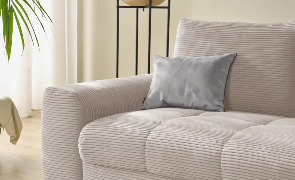 bobb Ecksofa Soumia in kuscheligem Cordstoff, Detailansicht