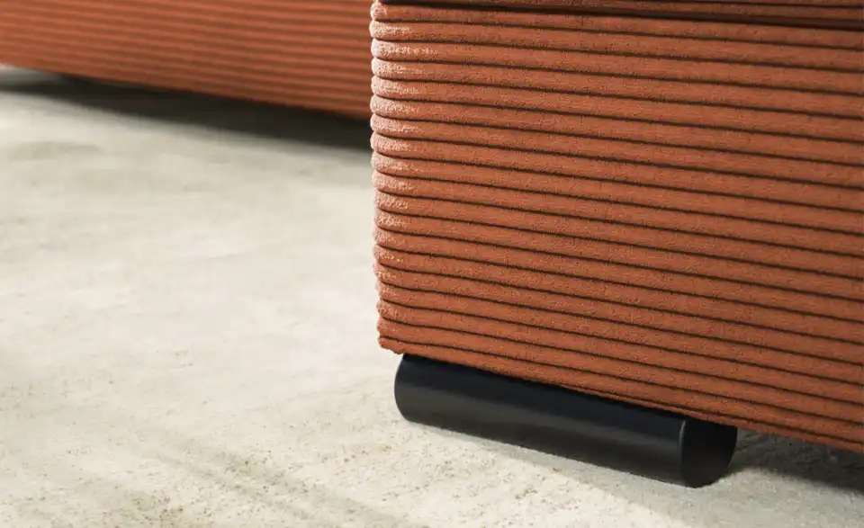 bobb Ecksofa Soumia in kuscheligem Cordstoff, Detailansicht