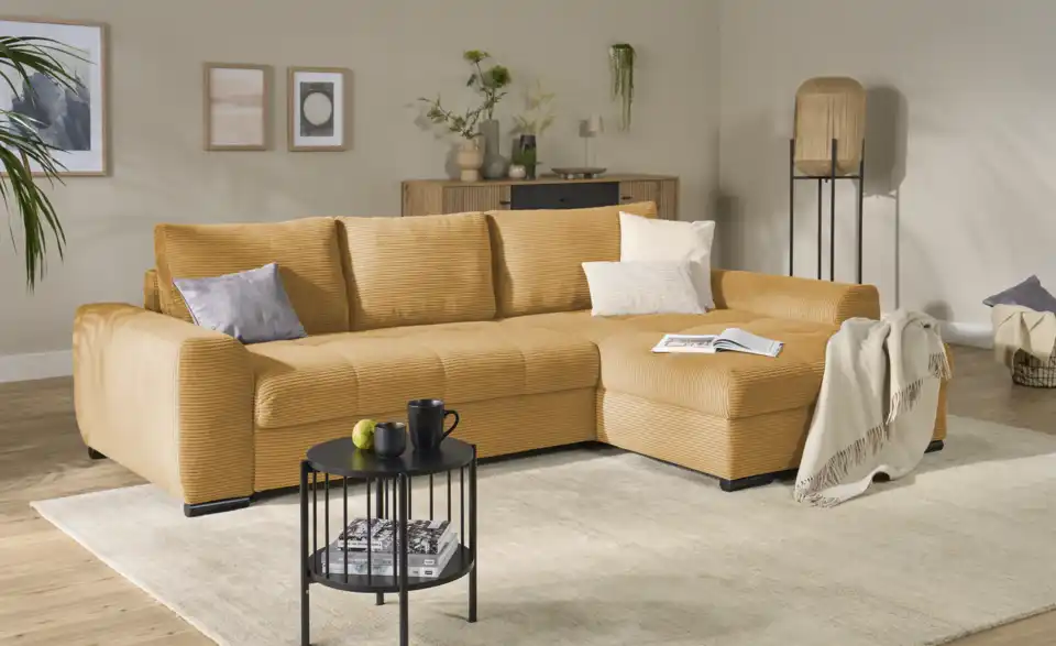 bobb Ecksofa Soumia in kuscheligem Cordstoff, Perspektive