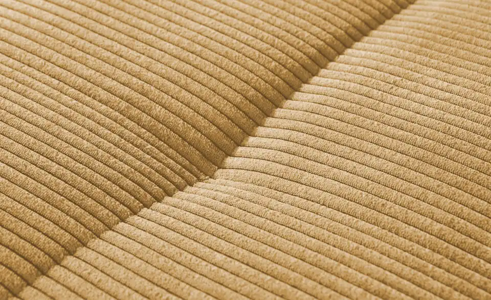 bobb Ecksofa Soumia in kuscheligem Cordstoff, Naht