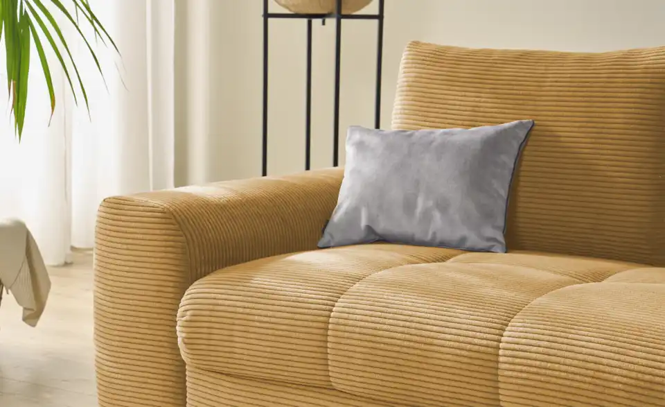 bobb Ecksofa Soumia in kuscheligem Cordstoff, Detailansicht