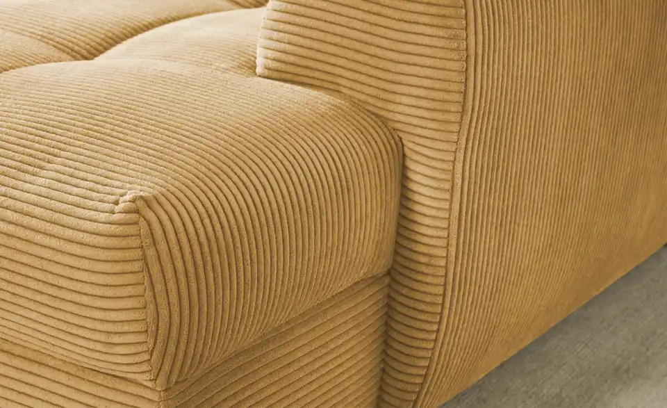 bobb Ecksofa Soumia in kuscheligem Cordstoff, Detailansicht