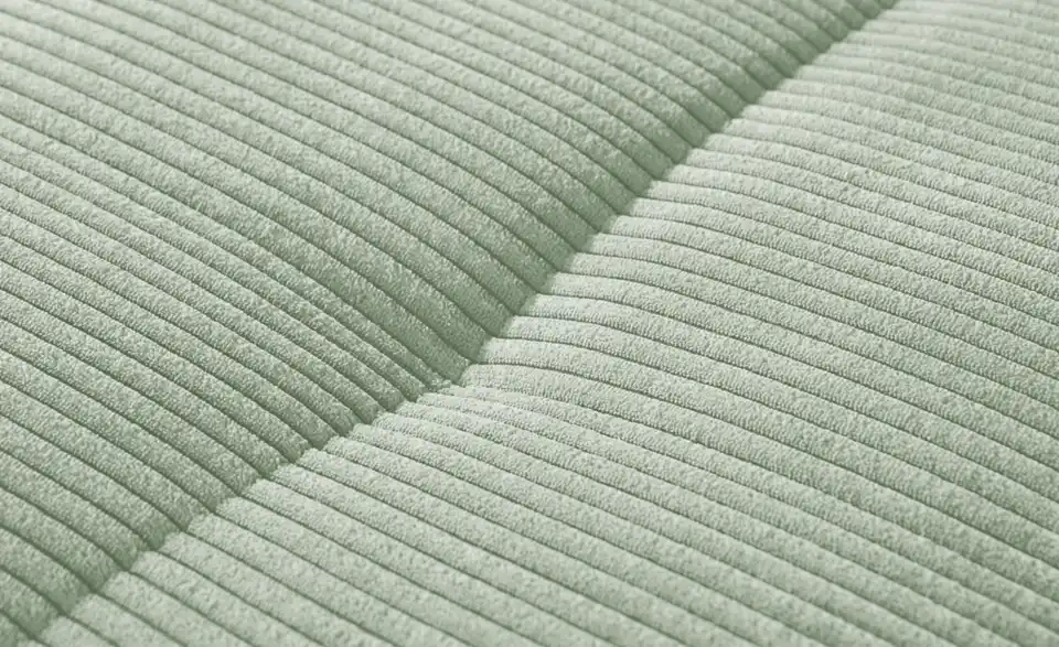 bobb Ecksofa Soumia in kuscheligem Cordstoff, Naht