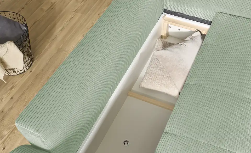 bobb Ecksofa Soumia in kuscheligem Cordstoff, Detailansicht