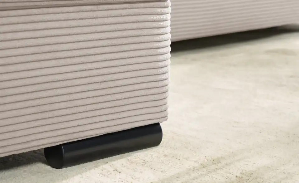 bobb Ecksofa Soumia in kuscheligem Cordstoff, Detailansicht