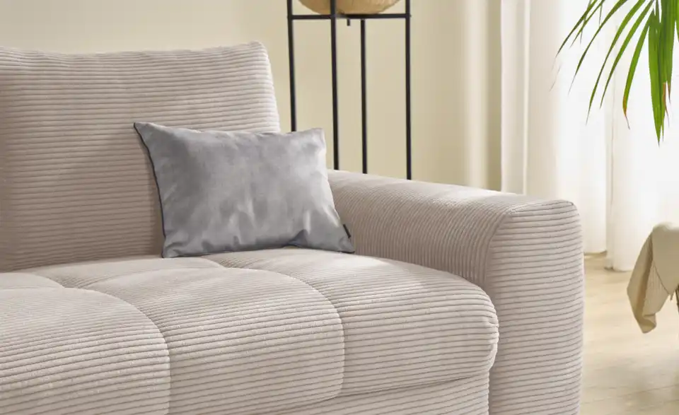 bobb Ecksofa Soumia in kuscheligem Cordstoff, Detailansicht
