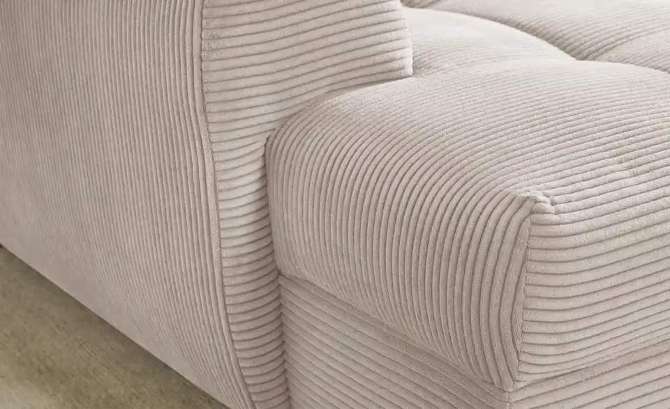 bobb Ecksofa Soumia in kuscheligem Cordstoff, Detailansicht