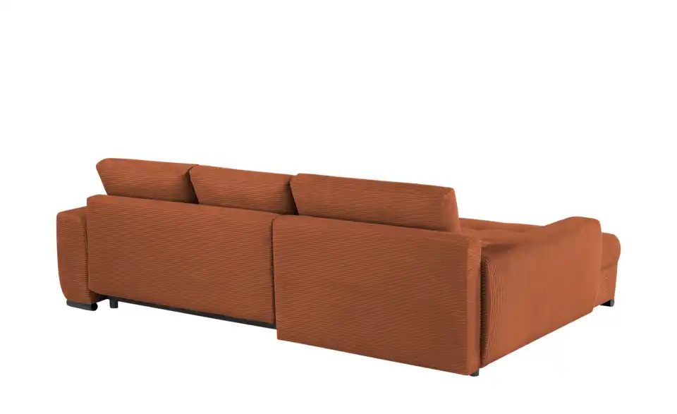bobb Ecksofa Soumia in kuscheligem Cordstoff, Rückansicht