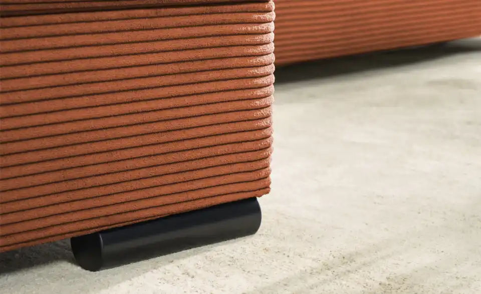 bobb Ecksofa Soumia in kuscheligem Cordstoff, Detailansicht