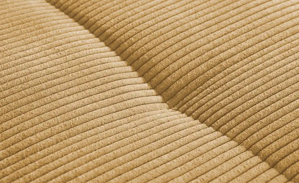 bobb Ecksofa Soumia in kuscheligem Cordstoff, Naht