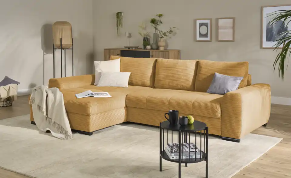 bobb Ecksofa Soumia in kuscheligem Cordstoff, Perspektive