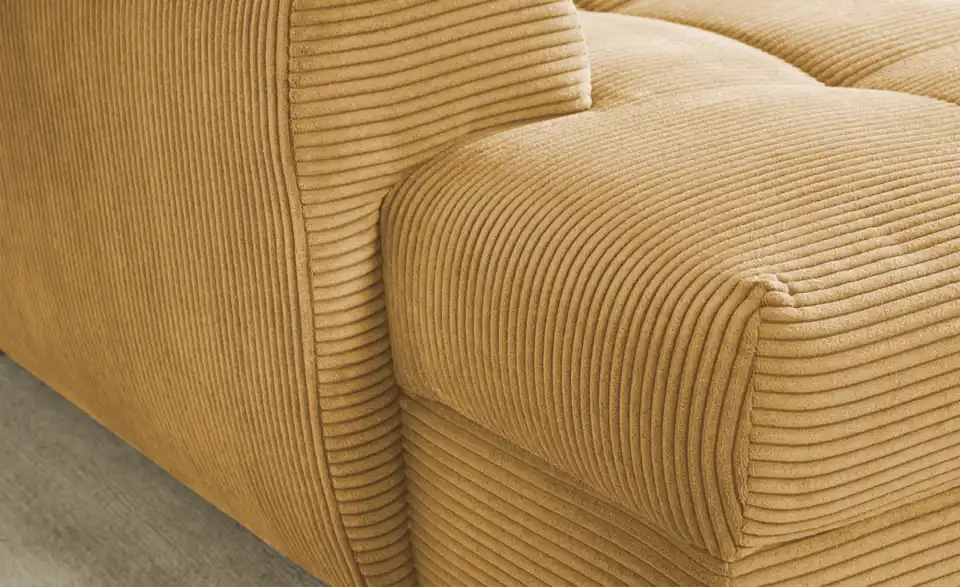 bobb Ecksofa Soumia in kuscheligem Cordstoff, Detailansicht