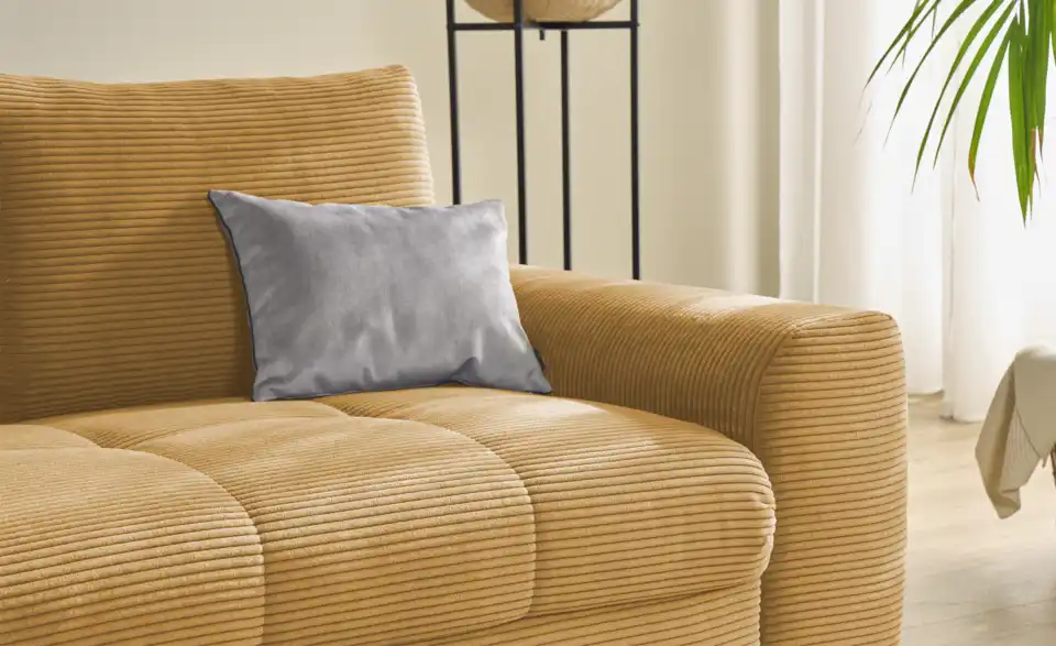 bobb Ecksofa Soumia in kuscheligem Cordstoff, Detailansicht