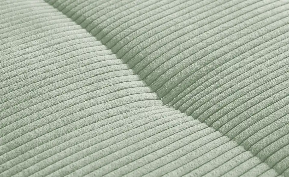 bobb Ecksofa Soumia in kuscheligem Cordstoff, Naht