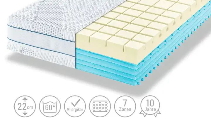 Möve Kaltschaum-Matratze Aqua Top KS | 90 cm, 200 cm