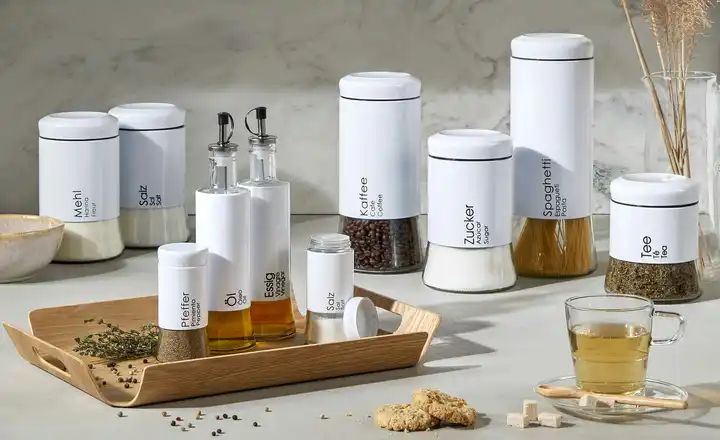 Aufbewahrung Mehl Zucker Salz Glas